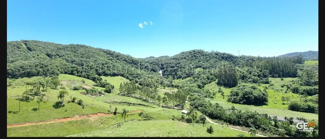 Área rural com relevo e vegetação nativa