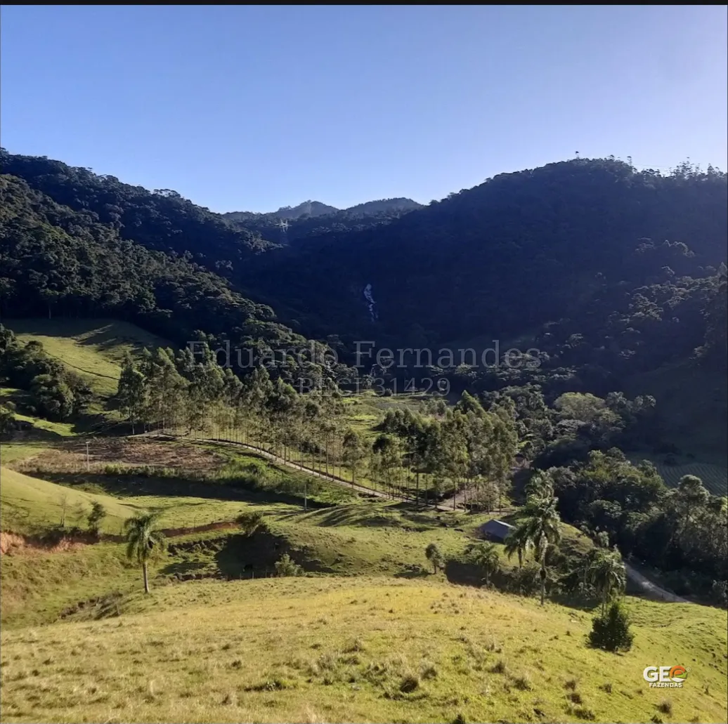 Área rural com relevo e vegetação nativa